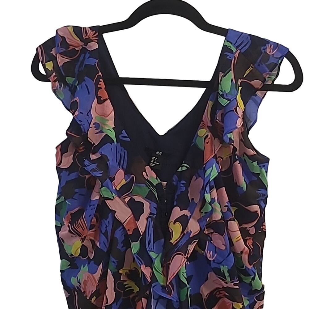 H&M Floral Slouch Ruffle Dress - Picture 5 of 12